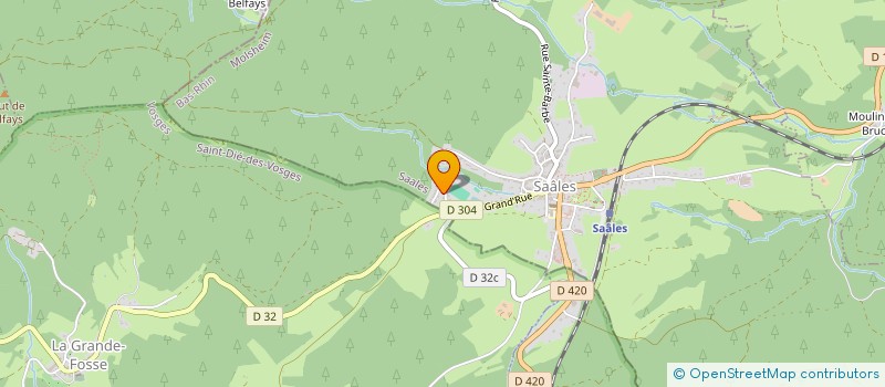 localisation de l'entreprise LA FRATERNELLE SAALOISE SOCIETE DE TIR  SAALES