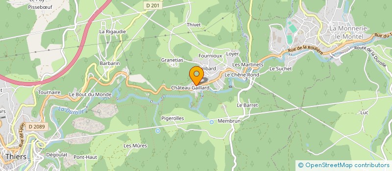 localisation de l'entreprise LA FRATERNELLE STE  THIERS