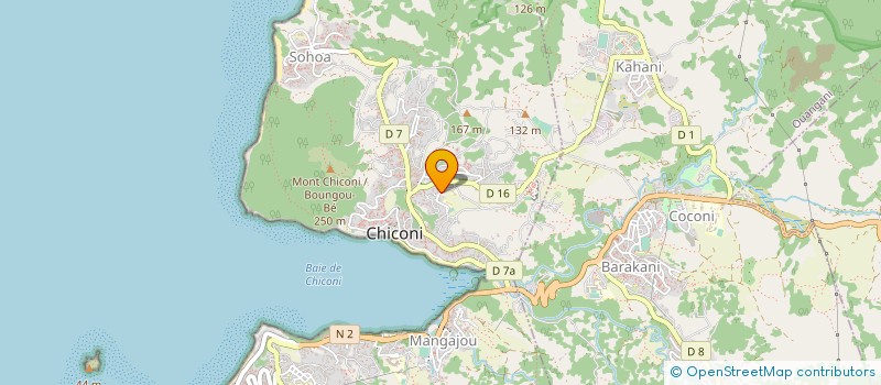 localisation de l'entreprise LA FRATERNITE CULTURELLE COMORIENNE DE CHICONI à CHICONI