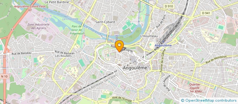 localisation de l'entreprise LA FRATERNITE TRINITAIRE D'ANGOULEME à ANGOULEME