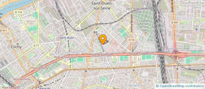localisation de l'entreprise LA FRATRIE à SAINT-OUEN-SUR-SEINE