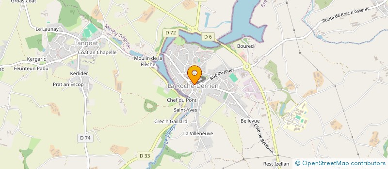 localisation de l'entreprise LA FRATRIE  LA ROCHE-JAUDY