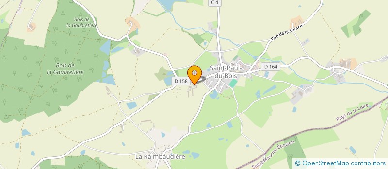 localisation de l'entreprise LA FRAUDIERE à SAINT-PAUL-DU-BOIS
