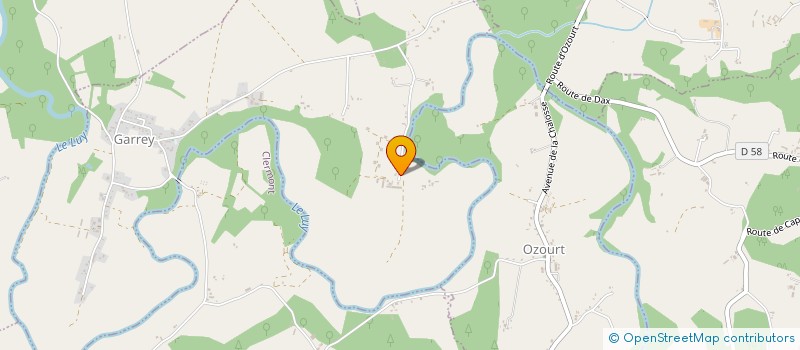 localisation de l'entreprise LA FRED FAMILLE  GARREY