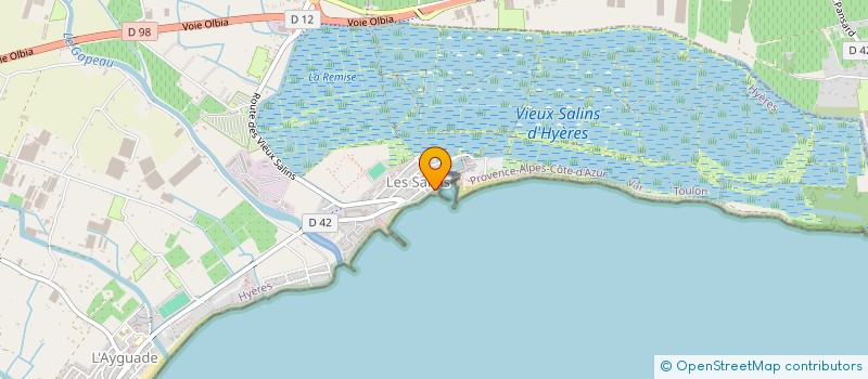 localisation de l'entreprise LA FREGATE à HYERES