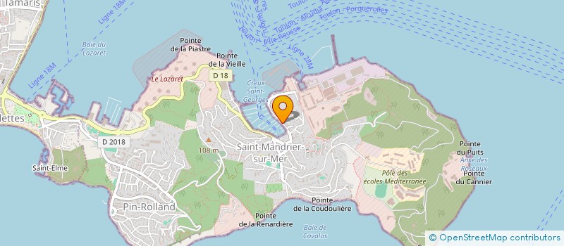 localisation de l'entreprise LA FREGATE  SAINT-MANDRIER-SUR-MER