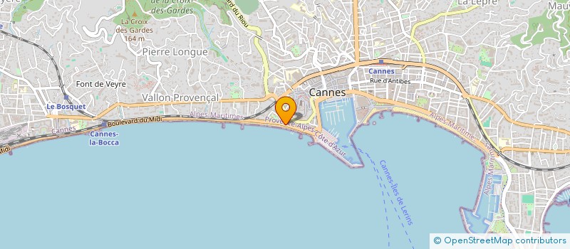 localisation de l'entreprise LA FREGATE à CANNES