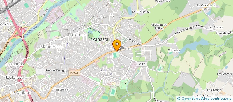 localisation de l'entreprise LA FREGATE à PANAZOL