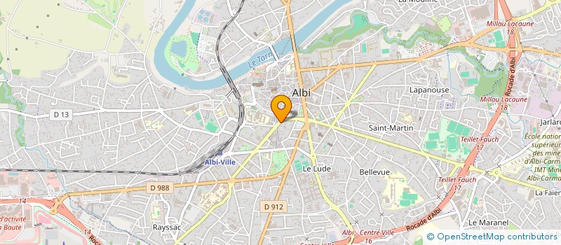 localisation de l'entreprise LA FREGATE à ALBI