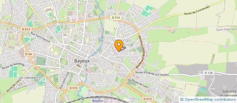 localisation de l'entreprise LA FREGATE IMMOBILIER  SAINT-VIGOR-LE-GRAND