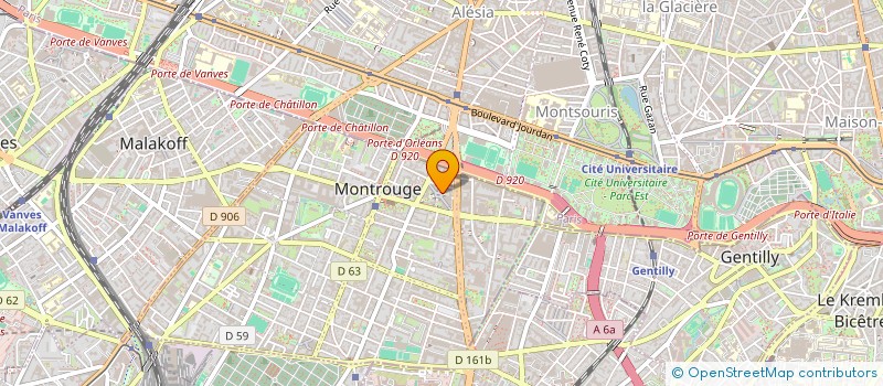 localisation de l'entreprise LA FREGATE PCN  MONTROUGE