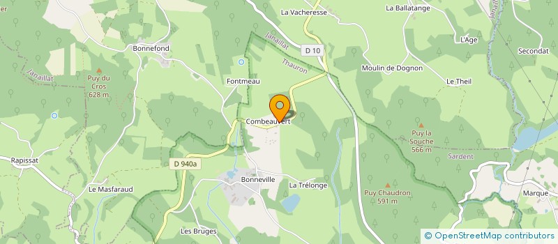 localisation de l'entreprise LA FREGATE SARL à THAURON