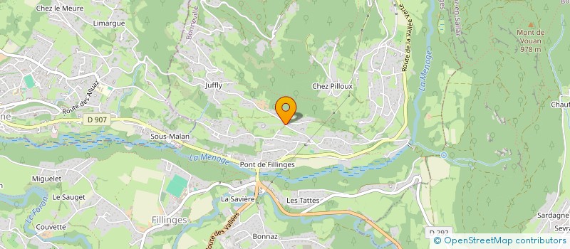 localisation de l'entreprise LA FREMA  FILLINGES