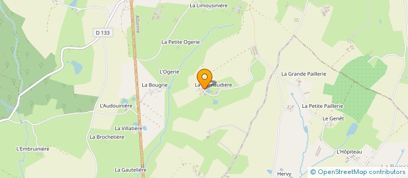 localisation de l'entreprise LA FREMAUDIERE  ALLONNE