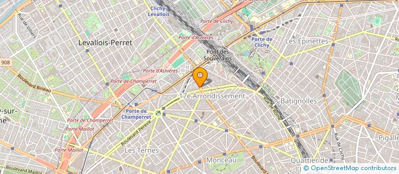 localisation de l'entreprise LA FRENCH CONNEXION à CLICHY