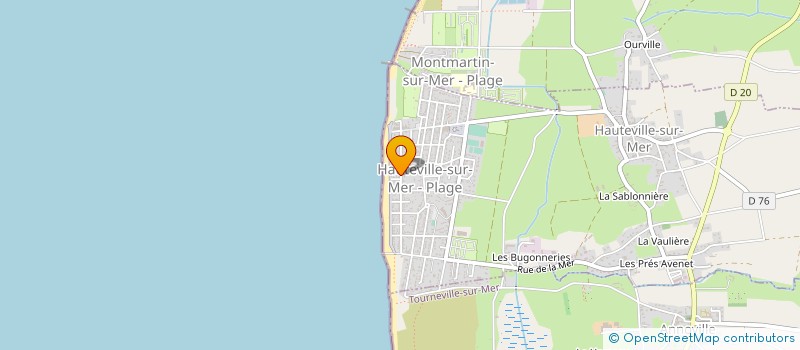 localisation de l'entreprise LA FRENCH FROG  HAUTEVILLE-SUR-MER