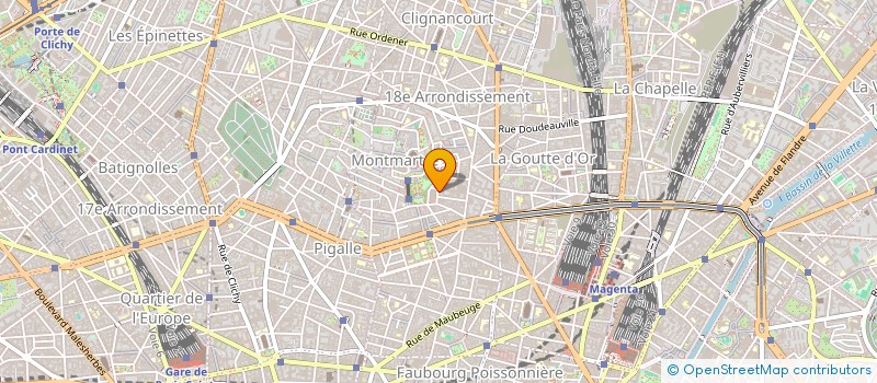 localisation de l'entreprise LA FRENCH TOUCHE DE LA BUTTE SAVATE BOXING CLUB  PARIS