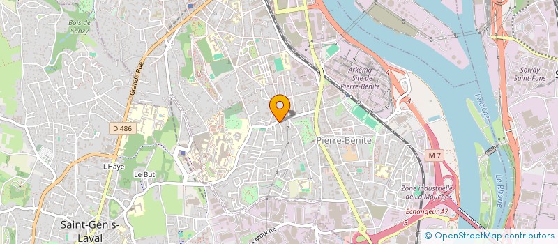 localisation de l'entreprise LA FRERIE  OULLINS-PIERRE-BENITE