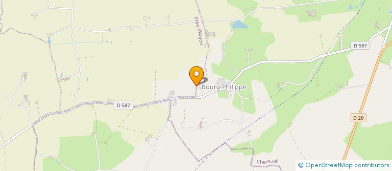 localisation de l'entreprise LA FRESNAIE  PREE-D'ANJOU