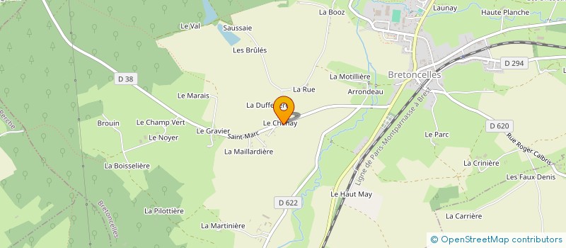 localisation de l'entreprise LA FRESNAYE à BRETONCELLES