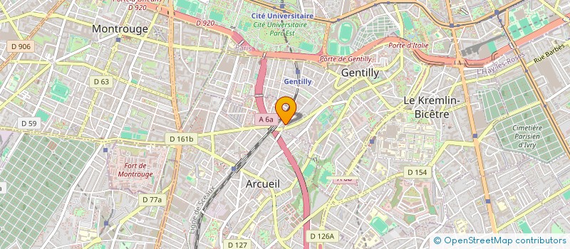 localisation de l'entreprise LA FRESQUE DE L'ECONOMIE DETTE  ARCUEIL