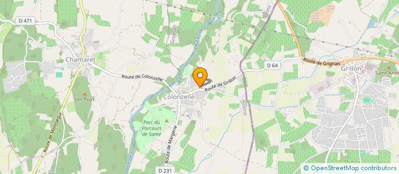 localisation de l'entreprise LA FRESQUE DU MOUVEMENT  COLONZELLE