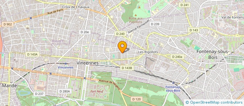 localisation de l'entreprise LA FRESQUE DU TOURISME à VINCENNES
