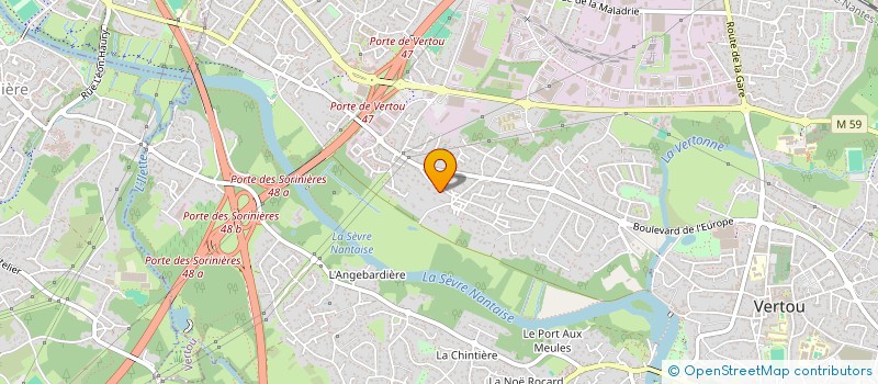 localisation de l'entreprise LA FRESSYNIERE  VERTOU