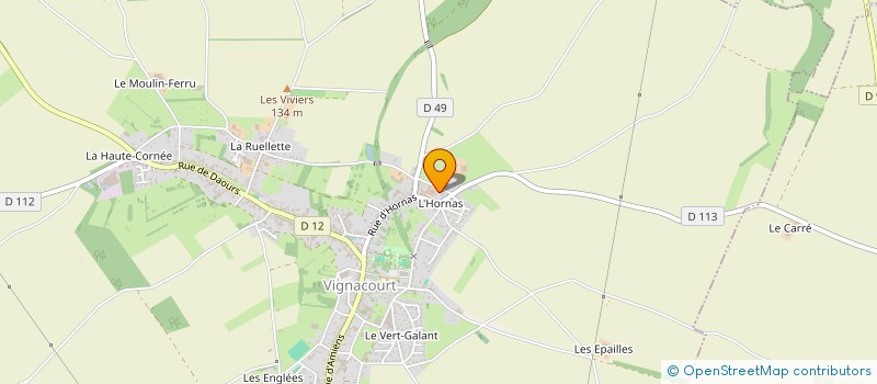 localisation de l'entreprise LA FRETINOISE  VIGNACOURT