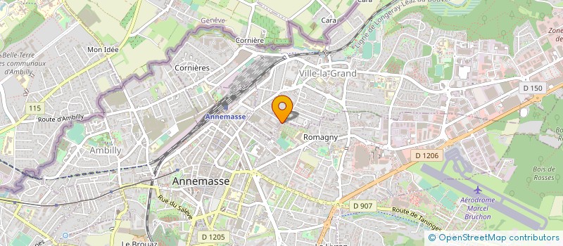 localisation de l'entreprise LA FRIANDINE à ANNEMASSE