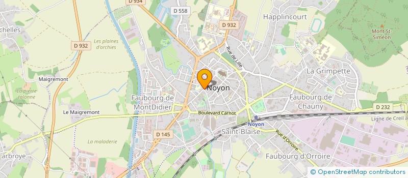 localisation de l'entreprise LA FRIANDISE à NOYON