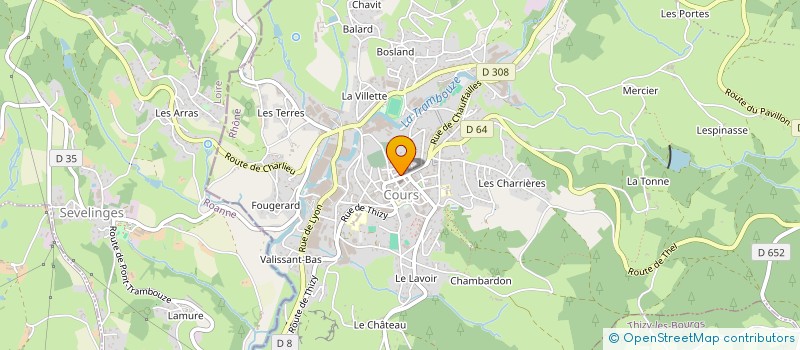 localisation de l'entreprise LA FRIANDISE DES PAINS  COURS