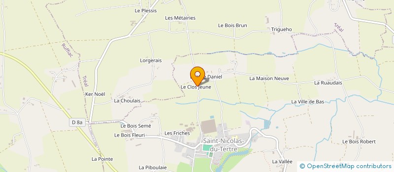 localisation de l'entreprise LA FRICASSEE-FINE CHARCUTERIE BRETONNE à CARENTOIR