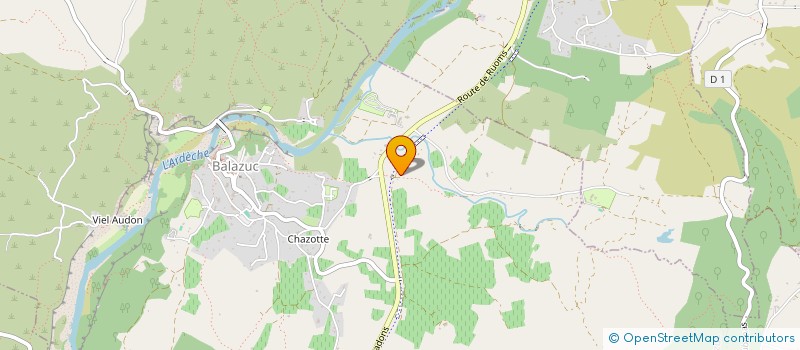 localisation de l'entreprise LA FRICHE DE L'ART ELARGI à BALAZUC