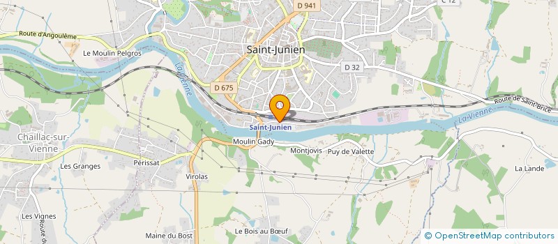 localisation de l'entreprise LA FRICHE DU GOTH à SAINT-JUNIEN