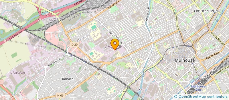 localisation de l'entreprise LA FRICHE EN CHANTIER  MULHOUSE