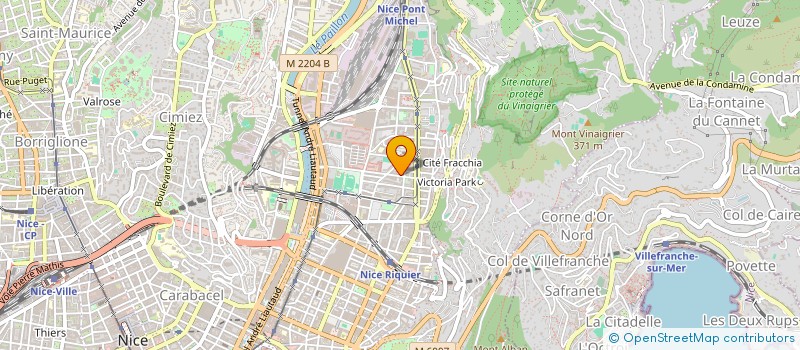 localisation de l'entreprise LA FRIGOTHERMIE à NICE