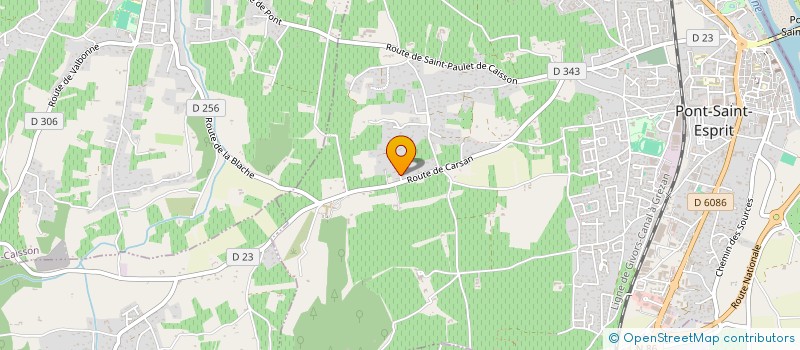 localisation de l'entreprise LA FRIGOULETTE à PONT-SAINT-ESPRIT