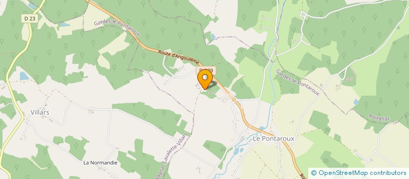localisation de l'entreprise LA FRING'HALLES à VILLEBOIS-LAVALETTE
