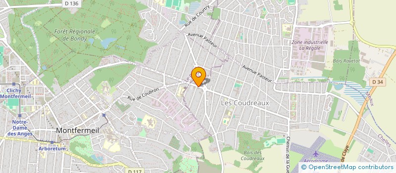 localisation de l'entreprise LA FRINGALE  CHELLES