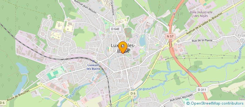 localisation de l'entreprise LA FRINGALE à LUXEUIL-LES-BAINS