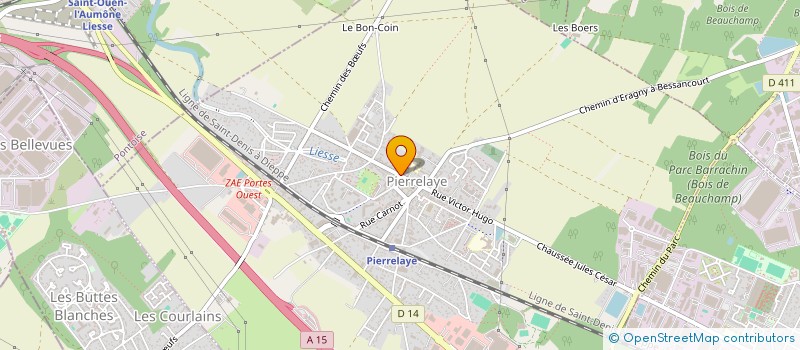 localisation de l'entreprise LA FRINGALE à PIERRELAYE