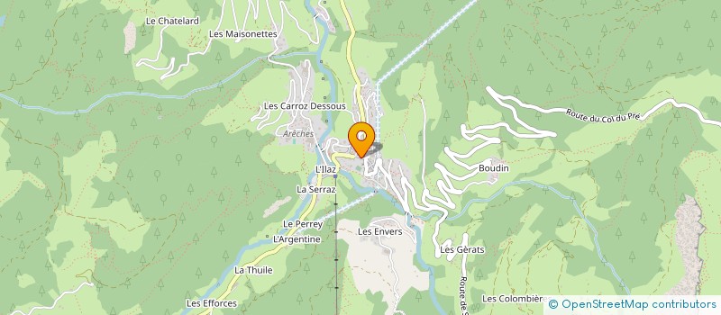 localisation de l'entreprise LA FRINGALE à BEAUFORT