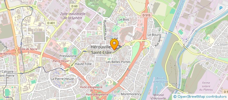 localisation de l'entreprise LA FRINGALE à HEROUVILLE-SAINT-CLAIR