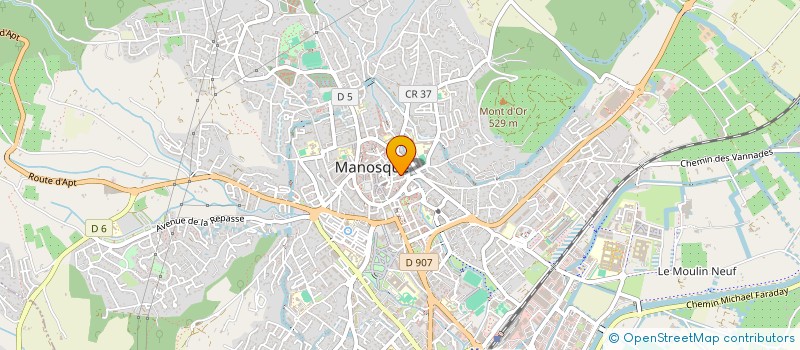 localisation de l'entreprise LA FRINGALE  MANOSQUE