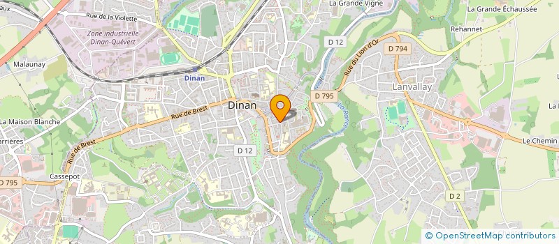 localisation de l'entreprise LA FRINGALE  DINAN