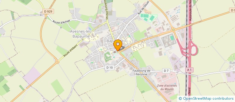 localisation de l'entreprise LA FRIPERIE DE K'MILLE à BAPAUME