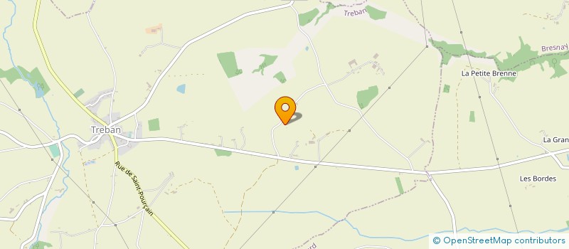 localisation de l'entreprise LA FRIPERIE MOBILE CREATIVE SEXI-ES ET POILU-ES  TREBAN