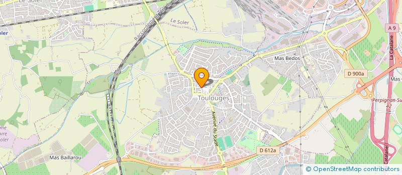 localisation de l'entreprise LA FRITE A DORER à TOULOUGES