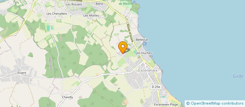 localisation de l'entreprise LA FRITE DU LEMAN  EXCENEVEX